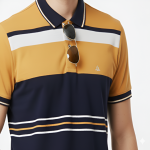 Calvin Klein T-Shirt – Mustard Yellow & Navy Blue Striped