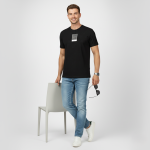 Calvin Klein Jeans Men's Black Regular Fit T-Shirt