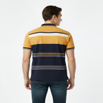 Calvin Klein T-Shirt – Mustard Yellow & Navy Blue Striped